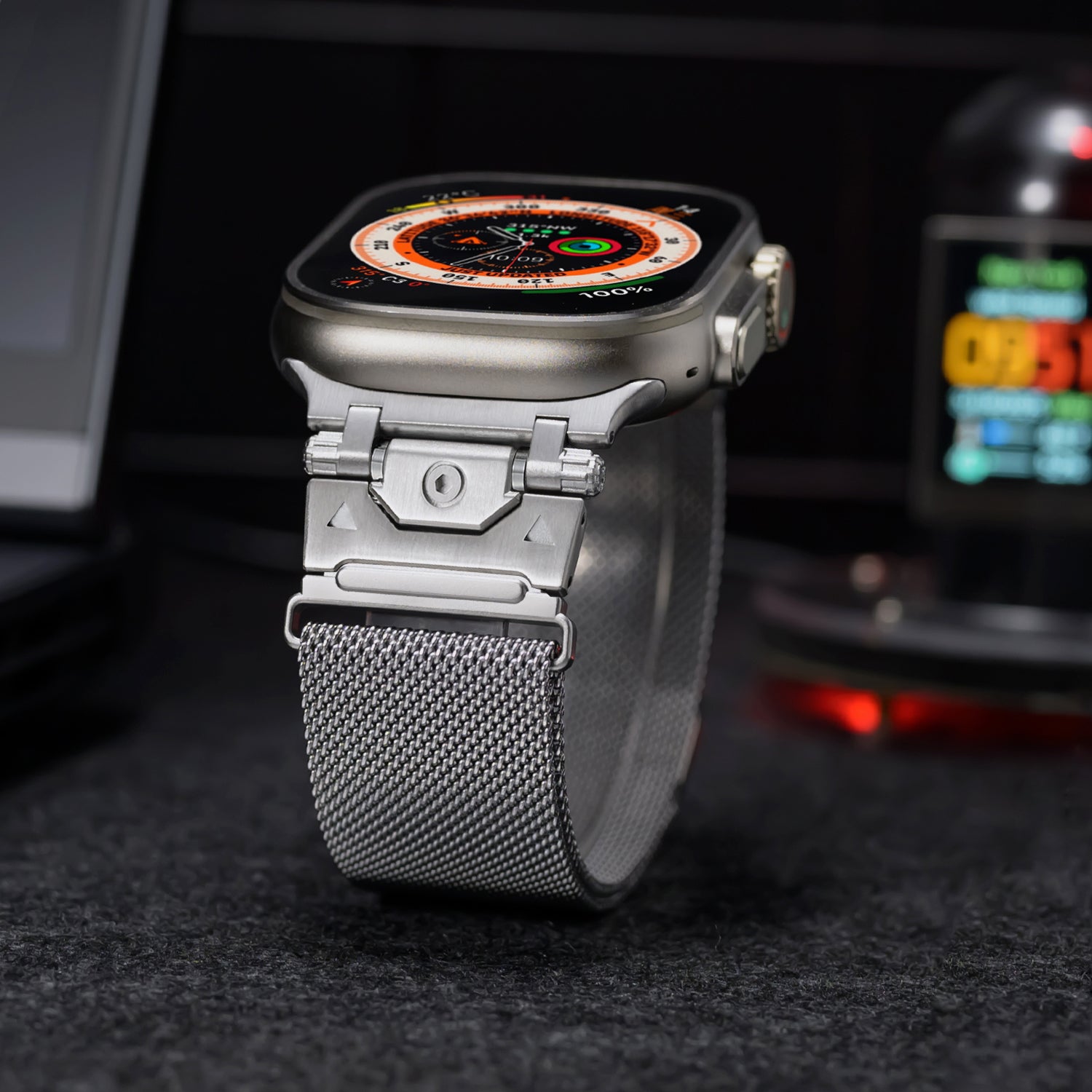 Bracelet en maille métallique fine